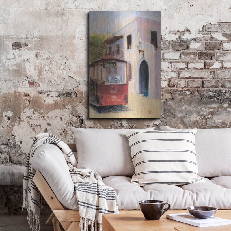 «Wonder si nous verrons quelqu'un que nous connaissons» par Marie Marfia Fine Art, art mural en métal, 24 po x 36 po