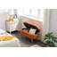 Banc de rangement repose-pieds ovale, pieds en bois d'hévéa (43,5 po x 16 po x 16 po)-1438271868