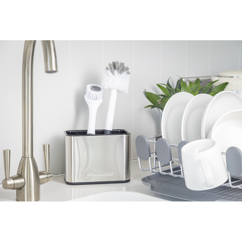 KitchenAid Stainless Steel Sink Brush Caddy