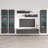 Narberth 120" Modern Floating Wall Mounted Entertainment Center with 16-Color LED Lighting, High Gloss Finish-1467994544