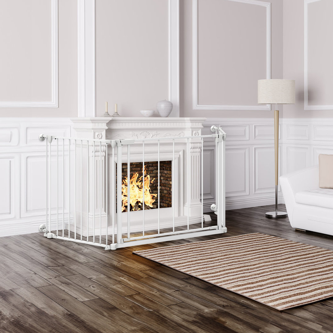 Dehlani Extra Wide Baby Gate Dog Gate for House Stairs Doorways Fireplace Tucker Murphy Pet™ 
