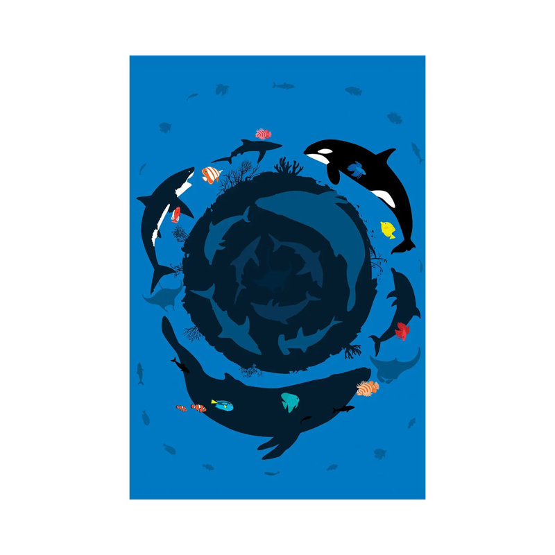 Circle Ocean Summer by Alberto Perez - Wrapped Canvas Print, 66.04 cm H x 45.72 cm W