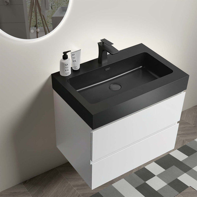 Meuble-lavabo mural avec évier Munsch Alice, Blanc