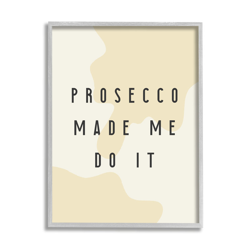 Prosecco «Made Me Do It», motif abstrait texturé blanc, estampe numérique de Daphne Polselli, H 20 po x l 16 po