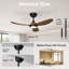 Ventilateur de plafond 42 po et ventilateur de plafond 52 po Moteur à courant continu réversible-1536547449-1536547455