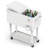 80QT Patio Rolling Ice Chest Cooler Cart With Bar Drink Cooler Beverage Cart With Shelf For Party-110115245