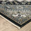 Tapis oriental bleu / gris Edgette-9110348