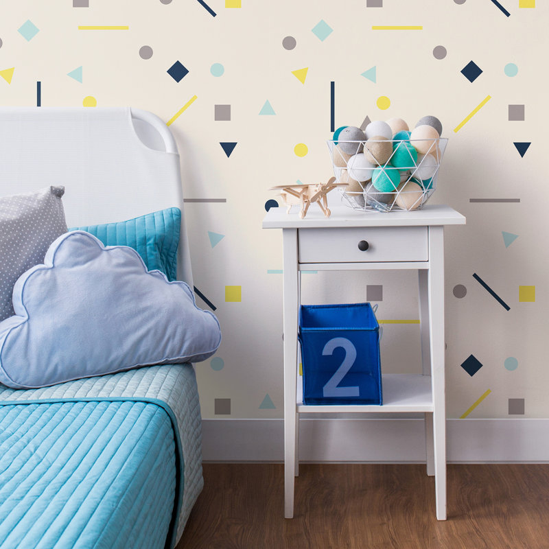 Panneau de papier peint adhésif pour enfants Parinaaz, L 126 po x l 24 po