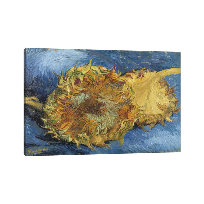 Sunflowers, 1887 by Vincent Van Gogh - Wrapped Canvas Painting, 20.32cm H x 30.48cm W x 1.905cm D