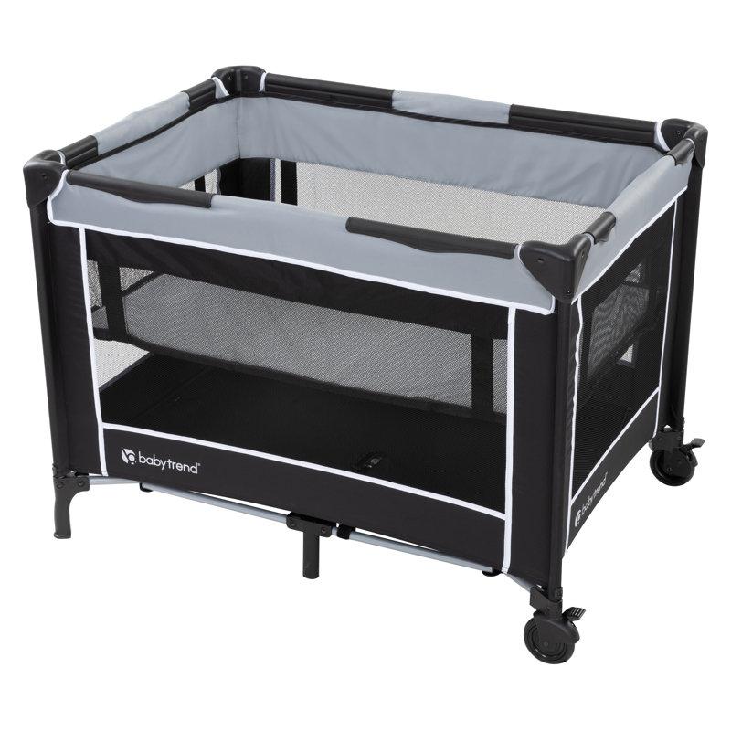 Twinkle Grey Foldable Bassinet , Mattress Pad Included