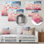 Rose pastel pastiche - impression sans cadre sur métal-1846388937