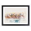 Lima Skyline in Peru Watercolour - Picture Frame Graphic Art Print-56739055-56739053