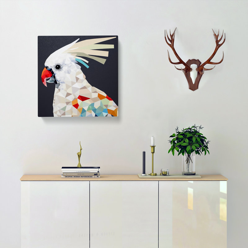 Cockatoo Constructivism No.2 - No Frame Print, 50cm H x 50cm W x 3cm D