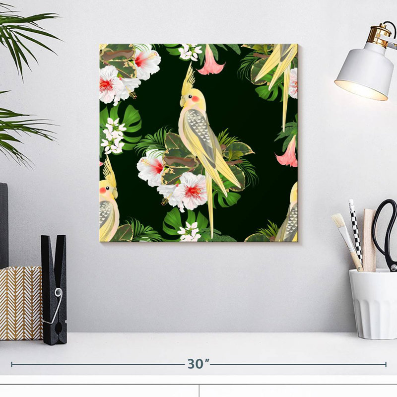 Cockatiels tropicaux Brampt, H 16 po x l 16 po