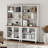 Chinwe 72.1"H X 67.7"W Storage Bookcase