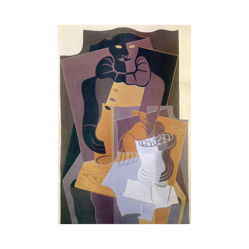 Pierrot by Juan Gris - Wrapped Canvas Print, 101.6 cm H x 66.04 cm W