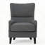 Fauteuil à oreilles rembourré Columbus-107531765