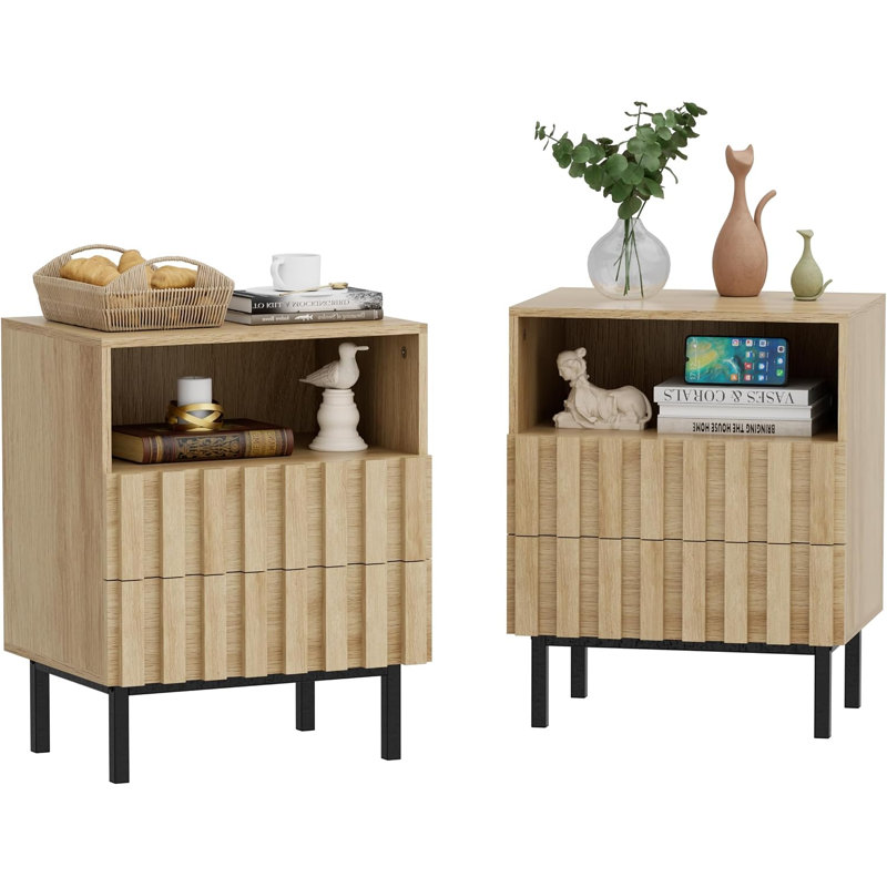 40 W Bedside Table, Cashmere