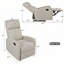 Fauteuil inclinable manuel de cinéma maison avec dossier réglable Modern-957242415