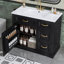 Meuble-lavabo de salle de bain avec lavabo, 4 tiroirs, porte à fermeture en douceur, tablette réglable, lavabo en céramique et finition pour un rangement efficace-1470549914
