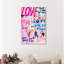 Typographie et citations «Love In Many Forms Love Quotes and Sayings» - Art textuel sur toile-55033111-55033105-119864735