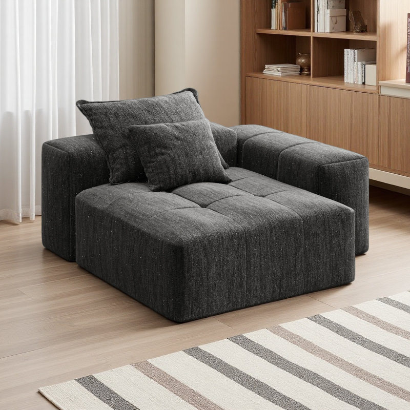 Canapé modulaire surdimensionné Modern, Noir
