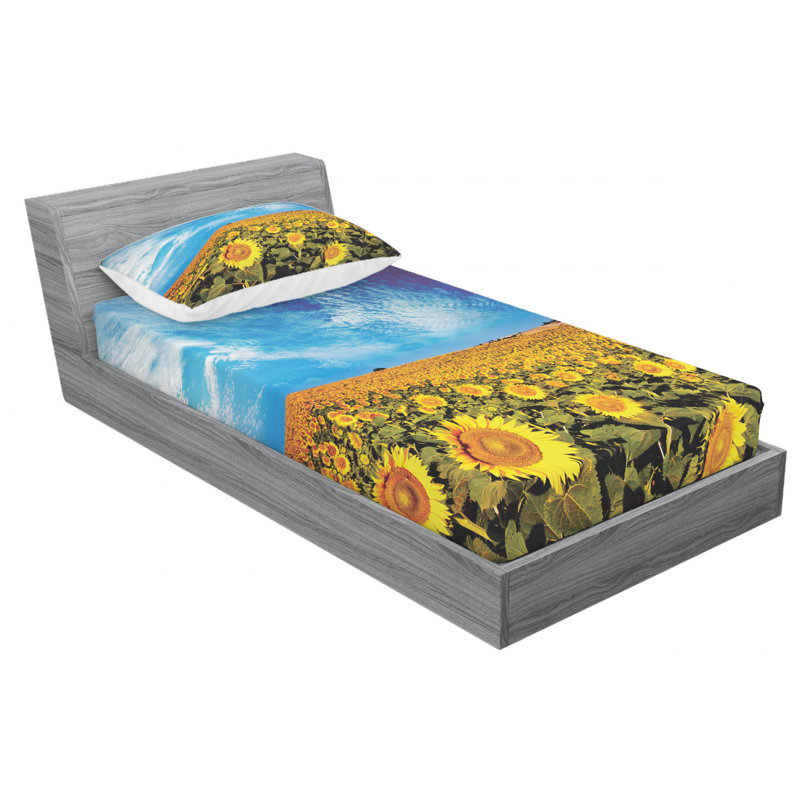 Microfiber Sheet Set, Twin Sheet Set with Fitted Sheet