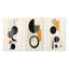 «Minimal Circular Geometric Illustration IV», 3 pièces sur toile-1059079353-1059079358