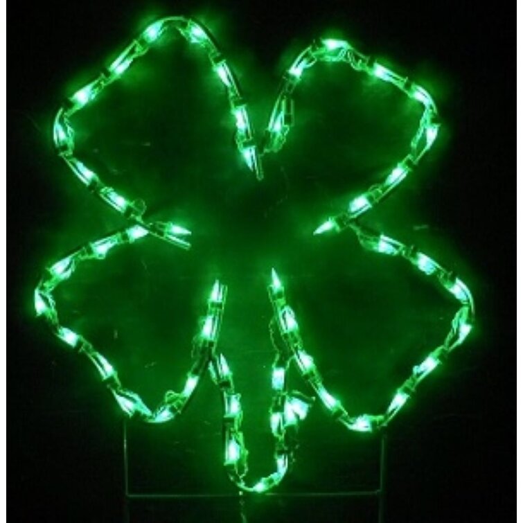 Lori's Lighted D'Lites St. Patrick's Day Four-leaf Clover Holiday Lighted  Display & Reviews