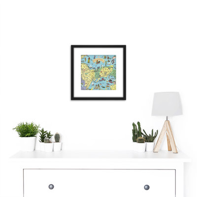 Map UPDB 1935 Land Hiawatha Michigan Pictorial - Single Picture Frame Painting