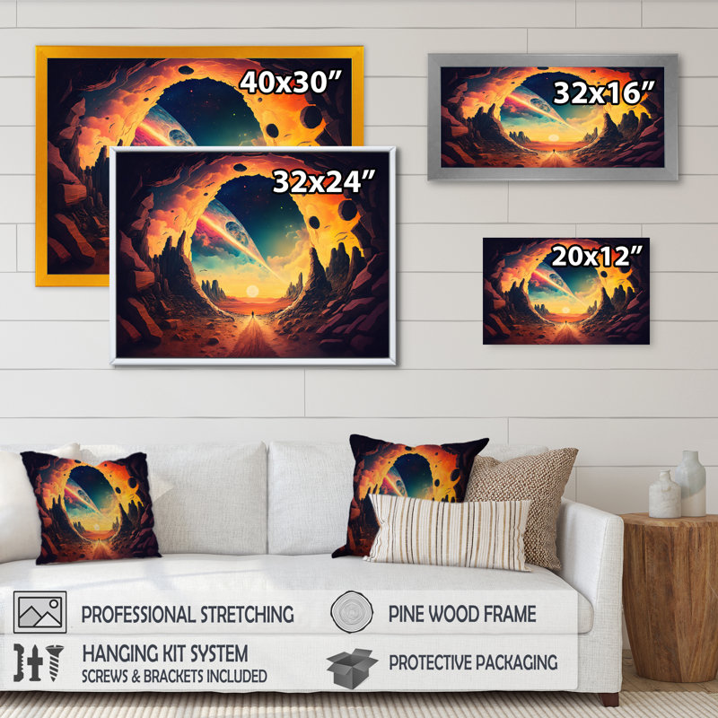 Cosmic Chromatics Landscape I sur impression sur toile, H 12 po x l 20 po x P 1 po