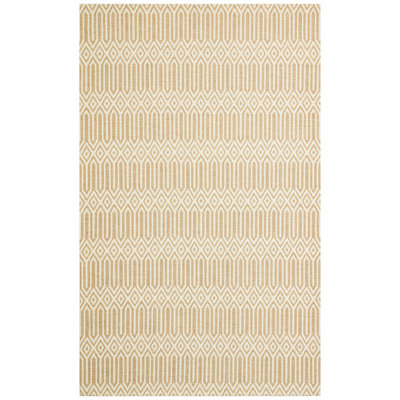 Élégant tapis tissé à plat de 6,6 pi x 9,5 pi | 100% acrylique / polyester / coton, 25,4 oz / m² | Pas de poils, facile à nettoyer avec l'aspirateur et le détachant | Parfait pour le salon, la chambre à coucher et les décors modernes