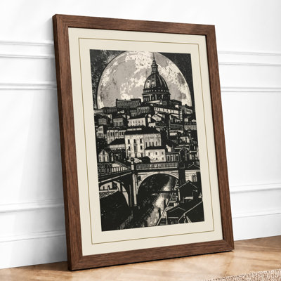 Cathedral Through Arch Vintage - Print