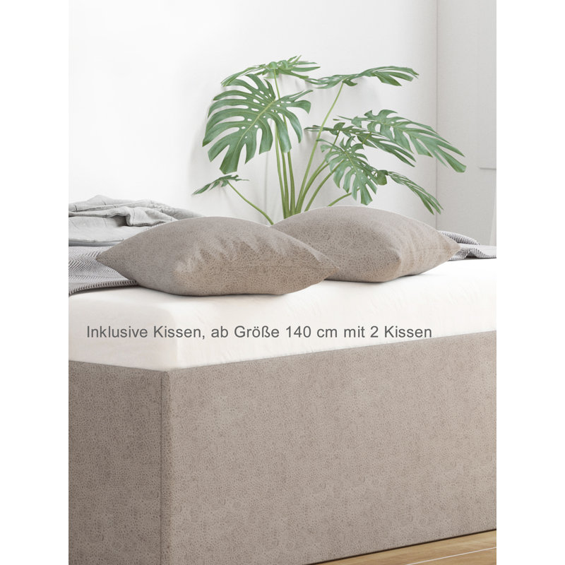 Estrith Bed Frame, 100 x 200cm, Grey, Without mattresses