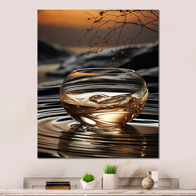 «Bronze Brilliance Vase Harmony» sur, H 20 po x l 12 po x P 1 po