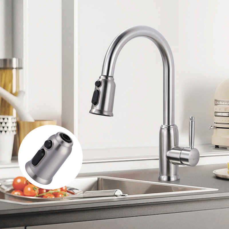 Multi Functional Kitchen Faucet Replacement Nozzle, Brushed Nickel