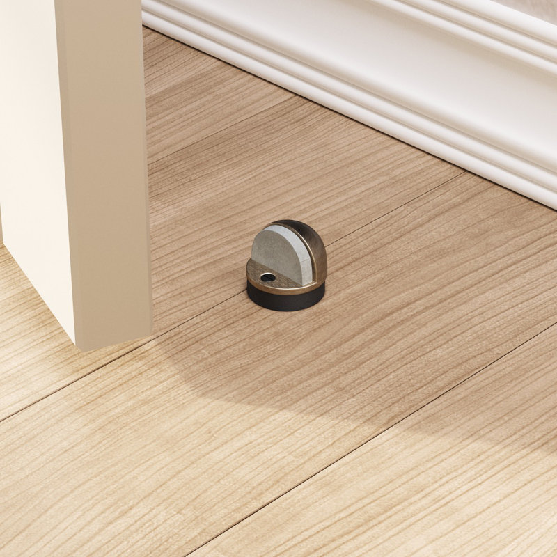 Eclipse Bumper Brass Floor Mount Stop