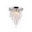 Deshai K9 Crystal Ceiling Light Fixture Flush Mount G9 Bulb Base Bulb Not Included