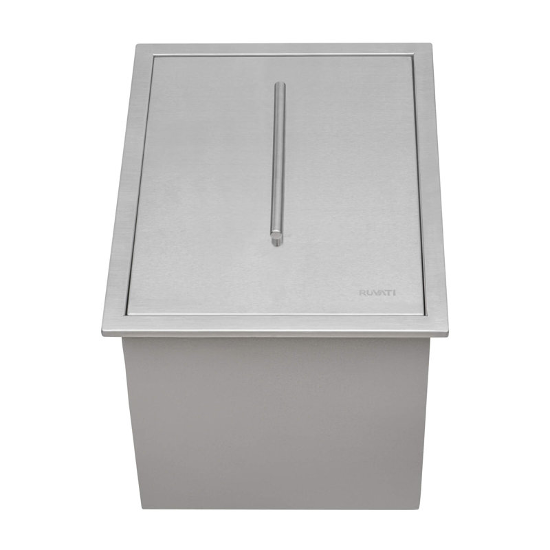 Ruvati 15" L x 20" W Drop-In Kitchen Sink with Accessories