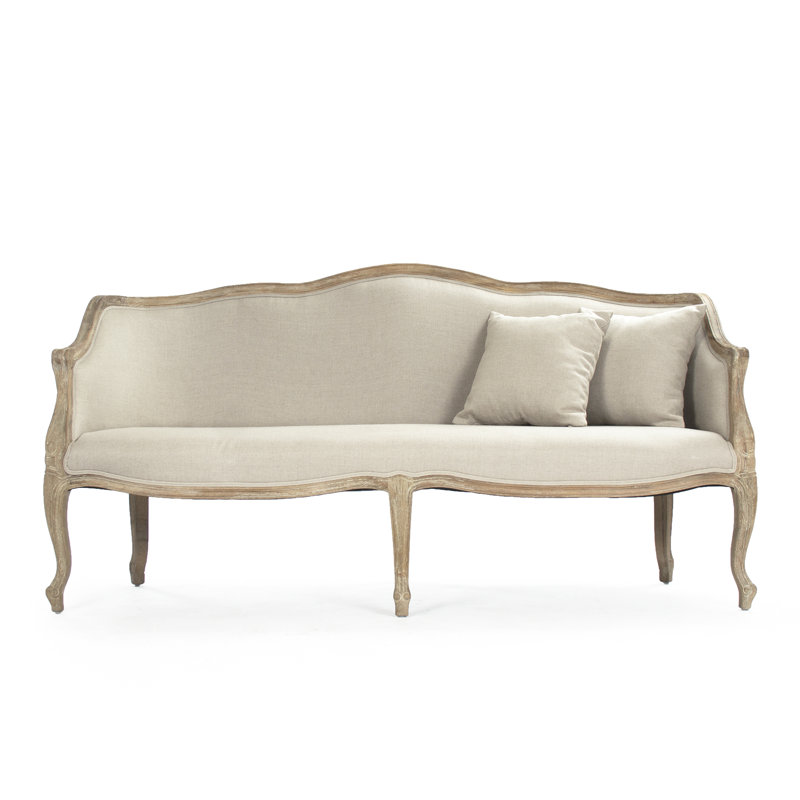 Emelie 69.5'' Upholstered Sofa, Natural Linen