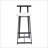 3PCS Wooden Counter Height Barstools-737913471