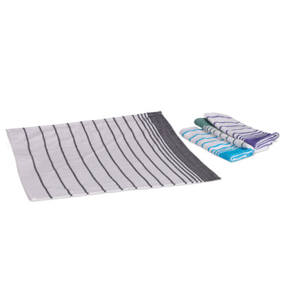 Hazlip Cotton Blend Striped Square Napkin