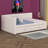Full Size L-Shaped Upholstered Daybed With Twin Size Pop Up Trundle And USB Ports For Living Room Bedroom-1867997940