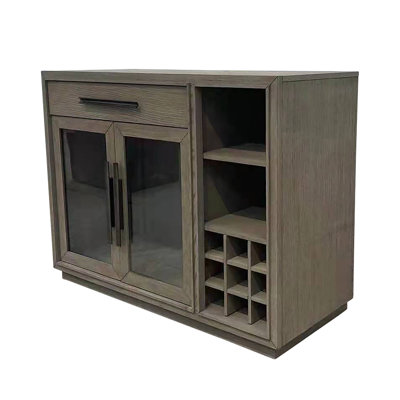Artresha 47.5" Wide 1 Drawer Oak Wood Multi-Functional Server