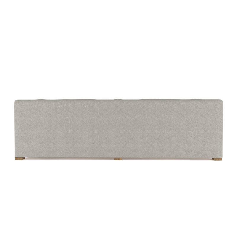 Crosby Slope Arm Sofa, Box Weave Linen Silver Streak, 32.5" H x 120" W x 38" D, Weathered