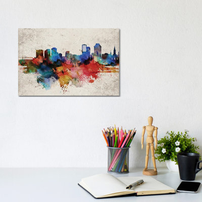 New Orleans Abstract - Wrapped Canvas Painting