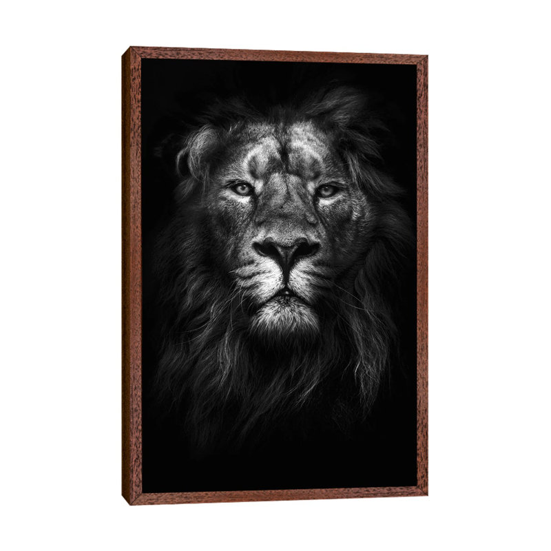King Of Kings - Print on Canvas, Classic Brown Wood Framed, 101.6cm H x 66.04cm W x 3.81cm D