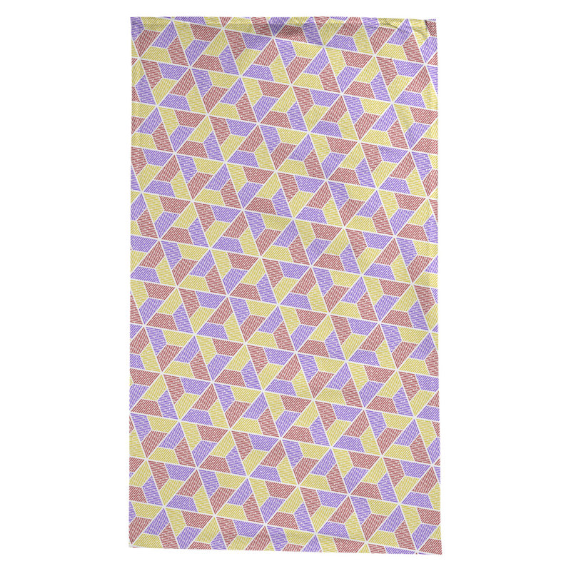 Nappe trapézoïdale Leffel, Jaune / Rouge / Mauve