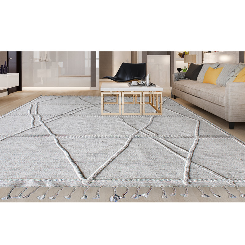 Moroccan Geometric Area Rug, Rectangle 8' x 10'