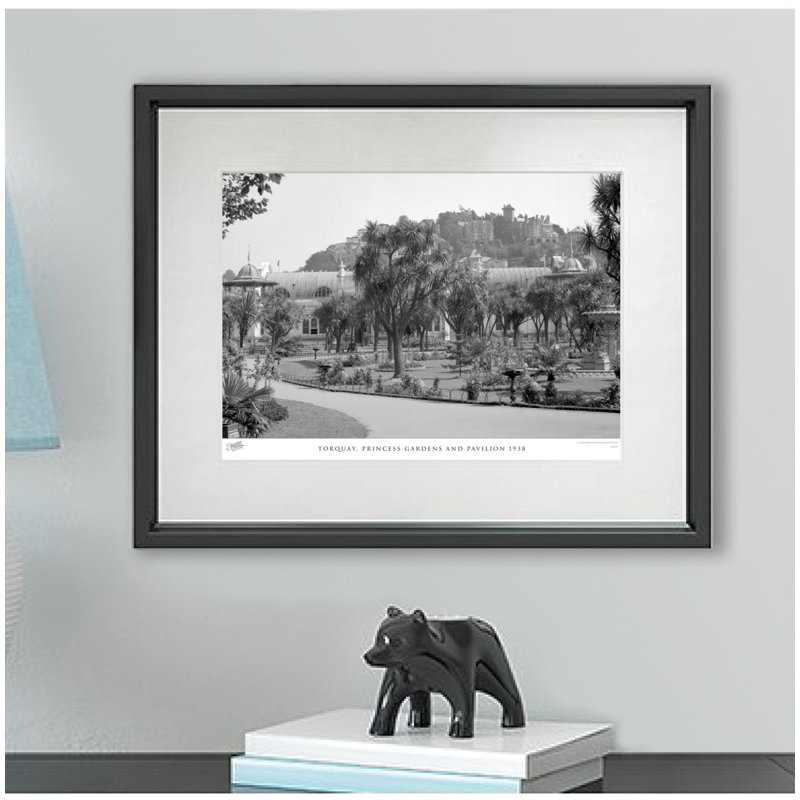 Torquay, Princess Gardens And Pavilion 1938 by Francis Frith - Single Picture Frame Print, 28cm H x 36cm W x 2.3cm D